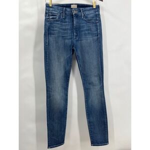 MOTHER Women's 27 High Waisted Looker Double Shot Expresso Medium Wash Skinny